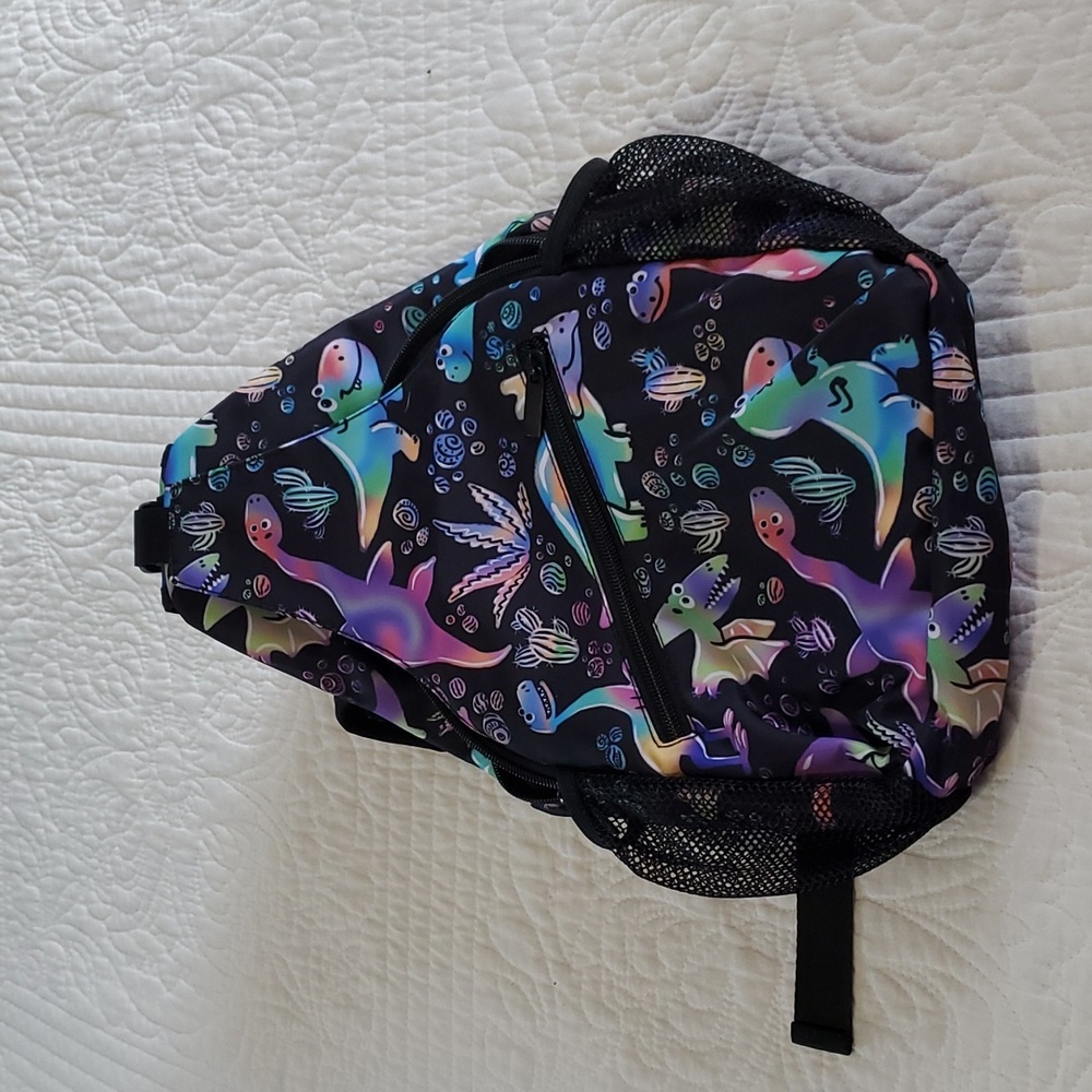 Rainbow Dinosaur Crossbody Sling Bag